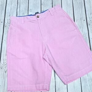 Chaps Men's Oxford Flat Front Shorts, Size 30